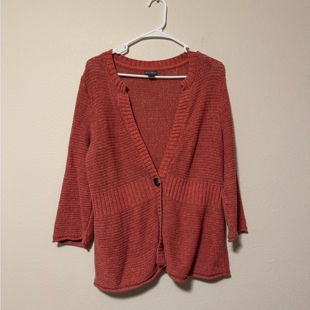 Eddie Bauer Women's Rust Cardigan